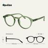 OPULIZE REY Reading Glasses - Retro Round Frame - Matt Green - Mens Womens - Spring Hinges - R56-6 - +2.50 view 2