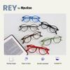 OPULIZE REY Reading Glasses - Retro Round Frame - Matt Green - Mens Womens - Spring Hinges - R56-6 - +2.50 view 4