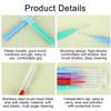 YPYMOD 30 Pcs Interdental Brushes, Teeth Cleaner, Tooth Cleaning Tool for Cleaning Gaps Between Teeth(6 Colors) view 3