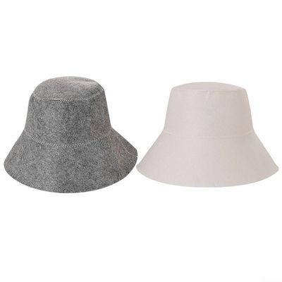 Sauna Hat For Overheating Prevention, Anti Heat Russian Cap, Grey/White(White)
