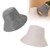 Sauna Hat For Overheating Prevention, Anti Heat Russian Cap, Grey/White(White) view 4