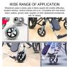 10x2in Wheelchair Caster Assembly, PU Hub, Solid Wheel, Shock Absorption for Elderly, Disabled, PVC, Stainless Steel view 3