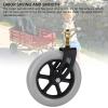 10x2in Wheelchair Caster Assembly, PU Hub, Solid Wheel, Shock Absorption for Elderly, Disabled, PVC, Stainless Steel view 4