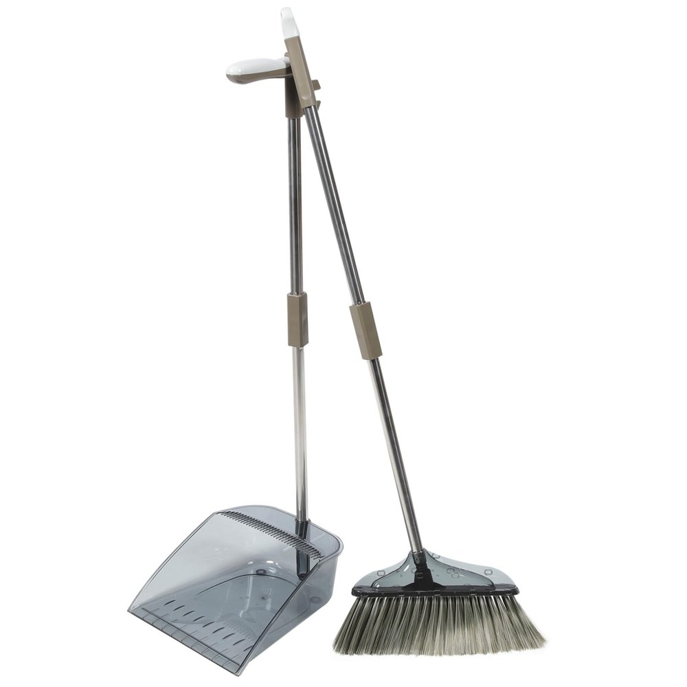 Anneome Broom Dustpan Kit Floor Cleaning Tool for Home Broom and Dustpan Long Handle Multi-functional Cleaning Supplies Assorted style