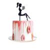 18th Girls Birthday Cake Topper Acrylic Black High Heels Lady Girls Cake Topper for Birthday Party Dessert Baking Cake Decorations view 2