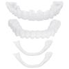 1 Pairs Clip in Instant Veneers Dentures Fake Teeth, Veneers Teeth Top and Bottom Set, Missing Tooth Replacement Kit Confident Smile Comfortable Dentures for Men and Women view 1