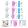 BCOATH 9pcs Baby Finger Toothbrush Set Silicone Infant Oral Brush for 0-3 Years Blue and Pink Includes Storage Box Soft Cleaning for Newborns and Toddlers view 3