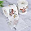 for HPLIVE 1 Roll Paper Roll Christmas Pattern Paper Prints Funny Toilet Paper Accessories for Christmas Decoration (A) view 1