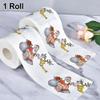 for HPLIVE 1 Roll Paper Roll Christmas Pattern Paper Prints Funny Toilet Paper Accessories for Christmas Decoration (A) view 2