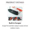 2 in 1 Groove Cleaning Brush Window Track Multi-function with Hard Bristles and Hidden Scraper Window Groove Cleaning Brush Manual Cleaner Handle Brush for Sliding Window Rails(Gray,1 Pcs) view 3