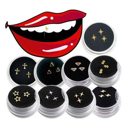 Gold Tooth gems Teeth Jewelry Dance Party Makeup Birthday Party Dress up Small Accessories Jewelry