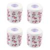 Anneome Creative Printed Christmas Toilet Paper 4 Rolls Set Double-Layer Festival Printing Napkin Xmas Pattern Toilet Tissue for Holiday Bathroom Use view 1