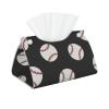 Doodle Baseball Pattern Tissue Box Cover, Tissue Box Holder for Tabletop Desk, Decorative Box Covers, Accessories for Home Car Office view 1