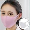 Courtieyeardceastea 3-Layer Sponge Mask Anti-dust Anti-saliva Mouth-mask Reusable Unisex Mouth Shield Blue view 3