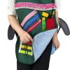jlceh Fidget Toys Adults Dementia | Elderly Toy Fidget Blanket,Elderly Dementia Care Products Grandma, People with Poor Memories Apron Fidget Toy view 1