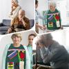 jlceh Fidget Toys Adults Dementia | Elderly Toy Fidget Blanket,Elderly Dementia Care Products Grandma, People with Poor Memories Apron Fidget Toy view 4