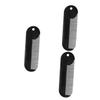 WOONEKY 3pcs Zinc Alloy Beard Comb Portable Sturdy Hair Styling Tool for Men Compact Design for Easy Grooming and Combing for Neckline and Line Black view 1