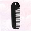 WOONEKY 3pcs Zinc Alloy Beard Comb Portable Sturdy Hair Styling Tool for Men Compact Design for Easy Grooming and Combing for Neckline and Line Black view 3