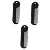 Mikinona 3pcs Zinc Alloy Beard Comb Portable Mini Styling Tool for Men and Rustproof Hair Accessory for Neckline Cheek Line and Line Black view 1