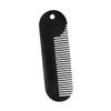 Mikinona 3pcs Zinc Alloy Beard Comb Portable Mini Styling Tool for Men and Rustproof Hair Accessory for Neckline Cheek Line and Line Black view 2