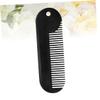 Mikinona 3pcs Zinc Alloy Beard Comb Portable Mini Styling Tool for Men and Rustproof Hair Accessory for Neckline Cheek Line and Line Black view 3