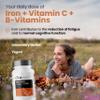 CYB High-Strength Iron Complex  180 Tablets - Chelated Iron 14mg (as Gluconate) (100% NRV) Plus Folic Acid, Vitamins B12, B6 and C - Formation of Red Blood Cells, Reduction of Tiredness and Fatigue view 3