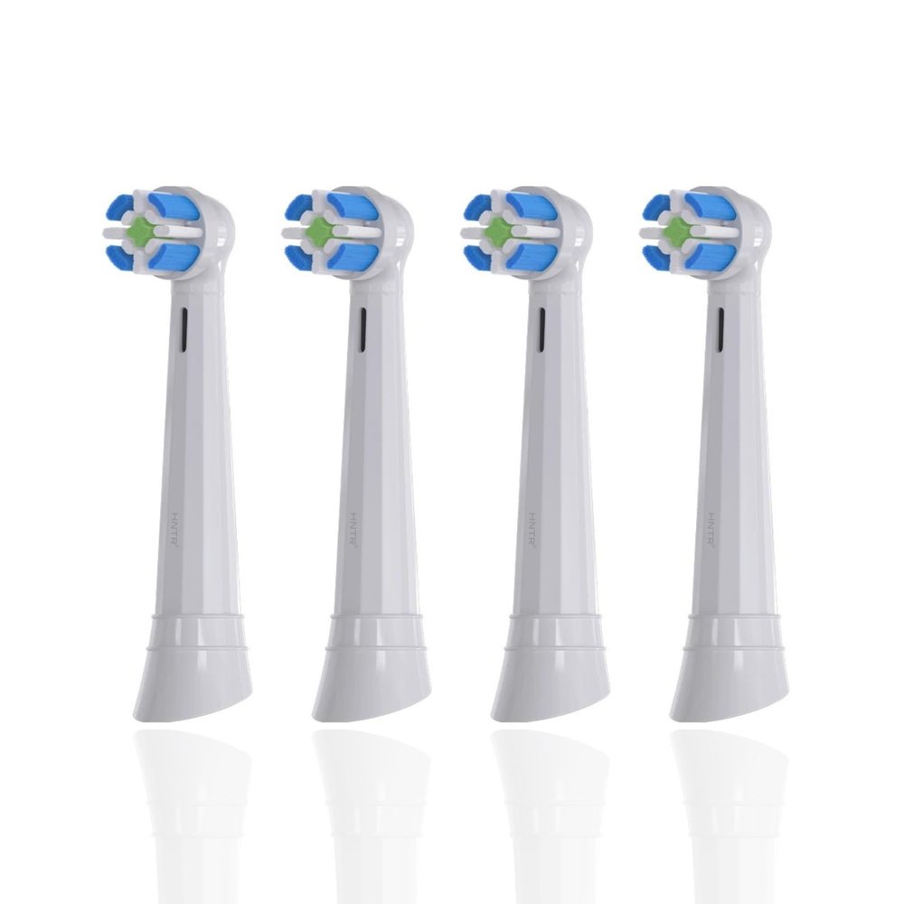 HNTR Compatible Oral-B iO Replacement Heads | 4 Pack | Budget iO Toothbrush Head for Series 310 Replacements for Light Brushing | Soft Bristles | Not Original - Basic Functionality