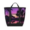 Purple Palm Grove Cooler Bag Grocery Bags Large Freezer Thermal Food Delivery Bag to Keep Frozen Food Cold and Hot Food view 1