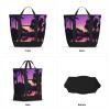 Purple Palm Grove Cooler Bag Grocery Bags Large Freezer Thermal Food Delivery Bag to Keep Frozen Food Cold and Hot Food view 2
