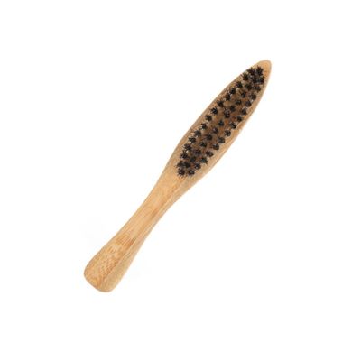 Beatifufu 2pcs Men Beard Brush Long Handle Bristle Styling Facial Brush Portable Beard Cleaning for Travel and Daily Grooming