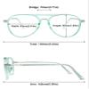 ABETOS Retro Pilot Reading Glasses Blue Light Blocking Fashion Women Men Computer Readers Full Frame Metal Temples Double Bridge Eyeglasses, Red+1.0 view 2