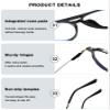ABETOS Retro Pilot Reading Glasses Blue Light Blocking Fashion Women Men Computer Readers Full Frame Metal Temples Double Bridge Eyeglasses, Red+1.0 view 4