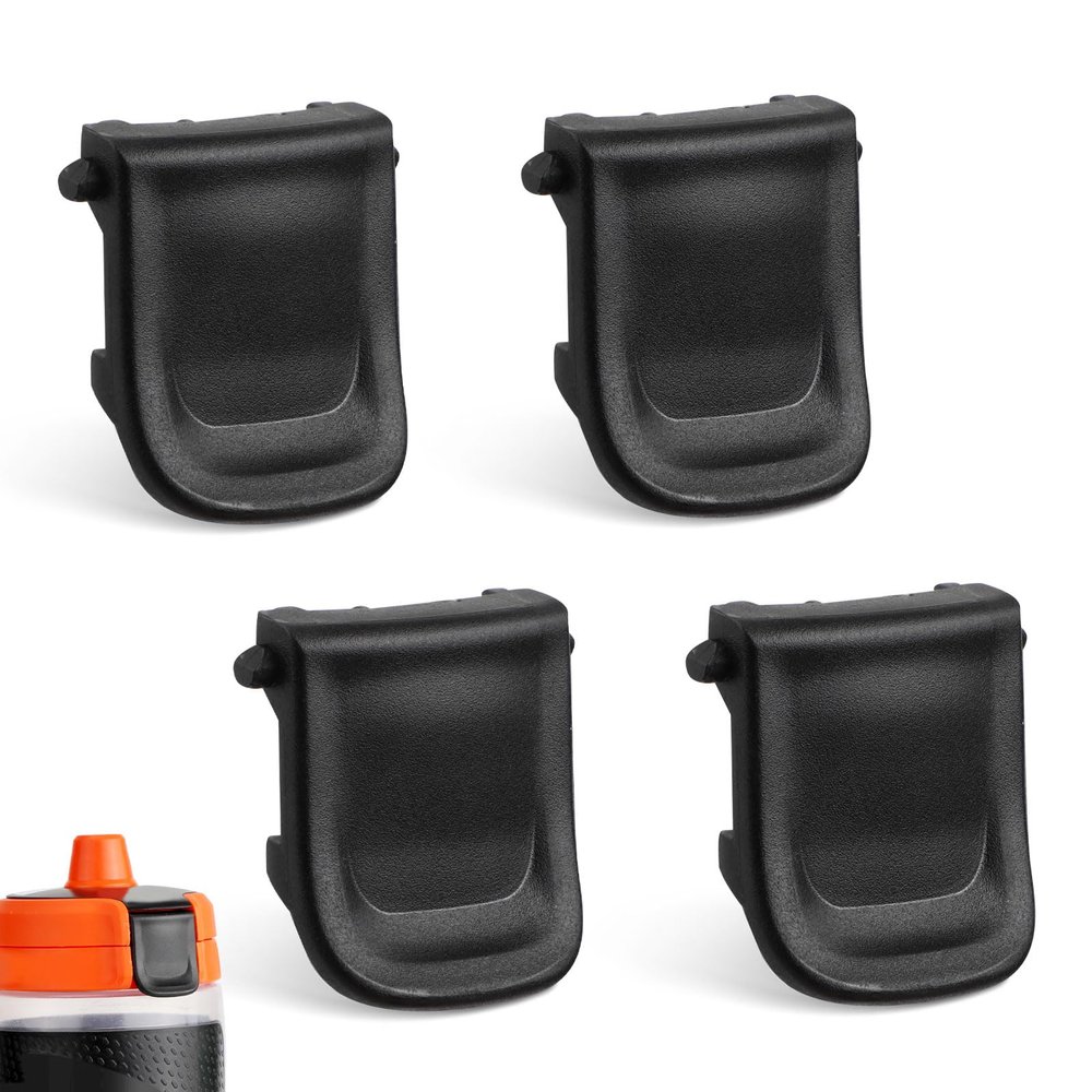 PEUTIER 4 Pcs Clip for Gatorade Gx Bottle, Bottle Clasp to Fasten The Lid Bottle Mouth Fastener Replacement Lid Clip for Gatorade Water Bottle (Black)