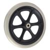 8 Inch Rubber Walker Wheels With 40mm Pitch Hole Enigma Wheelchair Replacement Pair Kaye Rollator Spare Parts Durable PU Caster For Mobility Aids view 1