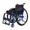 (1Pair, Blue) 5Inch Wheelchair Front Wheels Replacement, 5/16" Bearings Solid Polyurethane Tire for Sports Wheelchair view 2