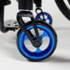 (1Pair, Blue) 5Inch Wheelchair Front Wheels Replacement, 5/16" Bearings Solid Polyurethane Tire for Sports Wheelchair view 4