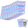 100 Pcs Mylar Foil Ziplock Bags, Resealable Smell Proof Holographic Colour Foil Bags, for Party Favours Food Storage view 1