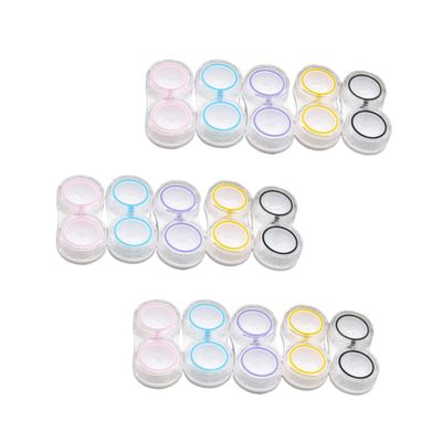 Gogogmee Dual Storage Leak-Proof Lens Box Portable Organizer Case for Contact Lens Travel and Outdoors