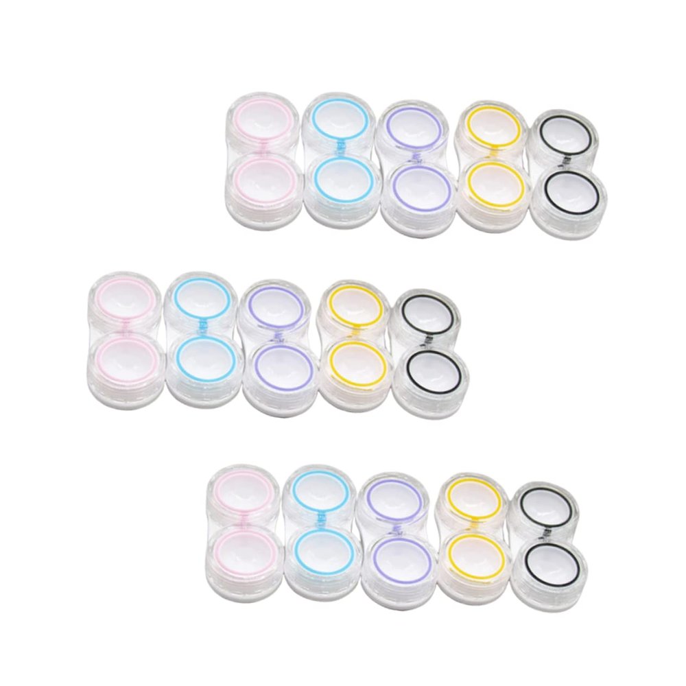 Gogogmee Dual Storage Leak-Proof Lens Box Portable Organizer Case for Contact Lens Travel and Outdoors