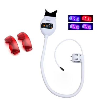 3 Colors LED Whitening Accelerator Light Mounted On Chair Led Bleaching Machine Lamp with 2 Red Glasses