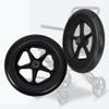 1 Pair 12inch Wheelchair Rear Wheel Replacement, 12 1/2x2 1/4 Wheelchair Wheels, PU Solid Tires, Bearing 12mm (1/2") view 2
