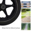 1 Pair 12inch Wheelchair Rear Wheel Replacement, 12 1/2x2 1/4 Wheelchair Wheels, PU Solid Tires, Bearing 12mm (1/2") view 4