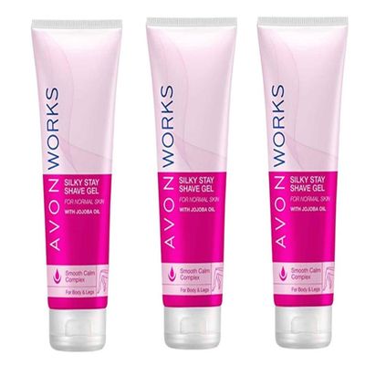 Pack of 3 Silky Shave Gel with Shea Butter & Jojoba Oil for normal skin, body and legs 3 x 150ml