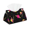 Aliens for Outer Space Tissue Box Cover PVC Leather Facial Tissue Dispenser Box Holder for Dresser Bathroom Decorative view 1