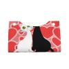 Cat Couple Heart Tissue Box Cover PVC Leather Facial Tissue Dispenser Box Holder for Dresser Bathroom Decorative view 2