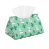 Alpaca Pattern Tissue Box Cover, Tissue Box Holder for Tabletop Desk, Decorative Box Covers, Accessories for Home Car Office view 1