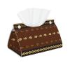 African Pattern Tissue Box Cover Tissue Box Holder Tissue Box Dispenser for Facial Tissue, Napkins, Dryer Sheets view 1