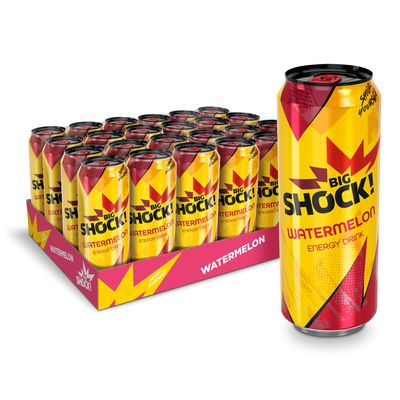 Big Shock! Watermelon 50cl 6 x 500ml Energy Drink