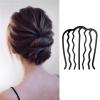French Twist Comb - Hair Accessories, Portable Hair , 3.07 x 2.55 Inch U-shaped Fine Hair Side Combs for Women, Metal Hair Combs, French Twist Hair Tool, Fine/Thick Hair, High view 4