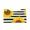 Sunflowers on Striped Tissue Box Cover Tissue Box Holder Tissue Box Dispenser for Facial Tissue, Napkins, Dryer Sheets view 2